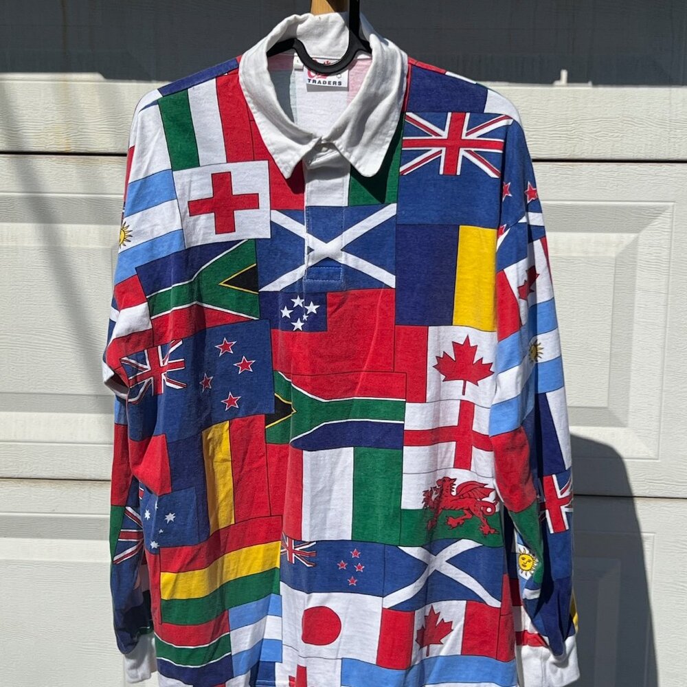 Cotton Traders Vintage Rugby World Nations Shirt Jersey